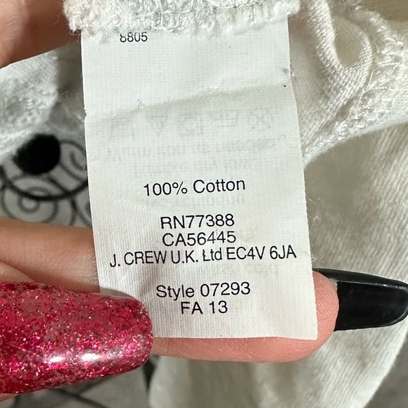 J Crew grey floral embroidery blouse size M - Picture 6 of 8